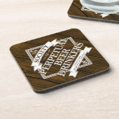 Dessous-de-verre Société Perpetual Beer Drinker Beverage Coaster (Côté gauche)