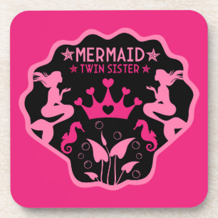 Dessous-de-verre Soeurs jumelles Mermaid