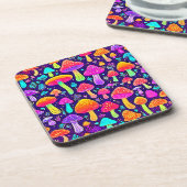 Dessous-de-verre Soft Neon : Patch pour champignon de dessin (Côté gauche)