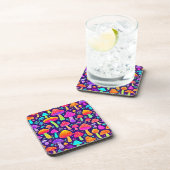 Dessous-de-verre Soft Neon : Patch pour champignon de dessin (Côté Droit)