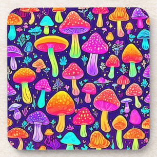 Dessous-de-verre Soft Neon : Patch pour champignon de dessin