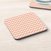 Dessous-de-verre Soft Orange Zig Zag Chevron (Côté gauche)