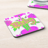 Dessous-de-verre Soft Pink Flower Art : A Baby's Touch. (Côté gauche)