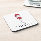 Dessous-de-verre Soirée Vacances de Vins de Santa Hat (Côté gauche)