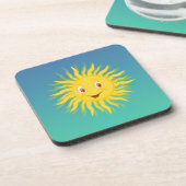 Dessous-de-verre Soleil Avec Lignes Circulaires (Côté gauche)