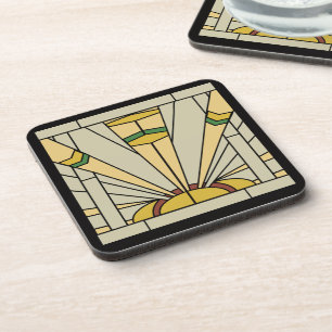 Dessous-de-verre Soleil d'art déco