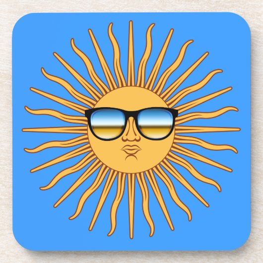 Dessous-de-verre Soleil en nuages (Devant)