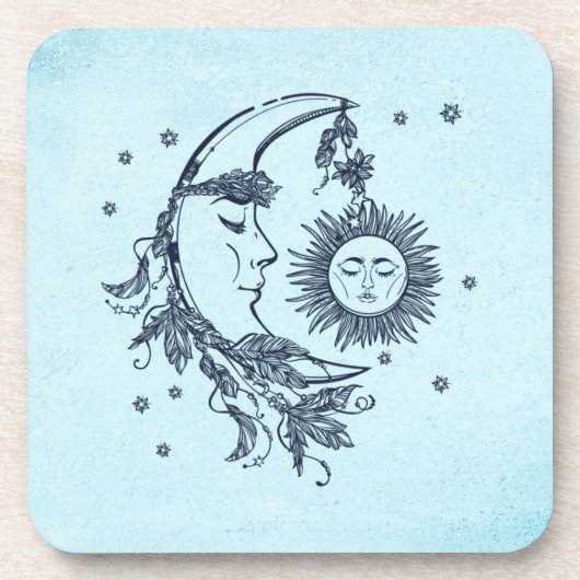 Dessous-de-verre Soleil et Lune (Devant)