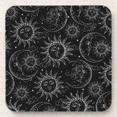 Dessous-de-verre Soleil et Lune Célestes de Magie Noire (Devant)