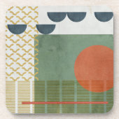 Dessous-de-verre Soleil Rouge III (Devant)