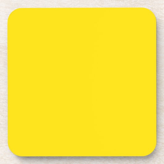 Dessous-de-verre Solid Color : Yellow (Devant)