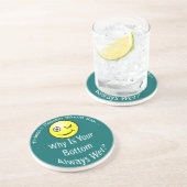 Dessous de verre sombre et humide inférieur (Côté)