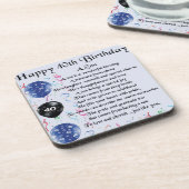 Dessous-de-verre Son Poème - 40e anniversaire Design (Côté gauche)