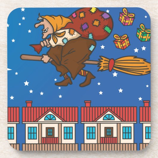 Dessous-de-verre sorcière xmas Befana (Devant)