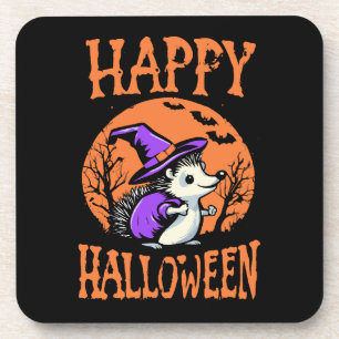 Dessous-de-verre Soricidé de Halloween heureux Sorcière