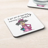 Dessous-de-verre Sortir de l'humour de lit (Côté gauche)