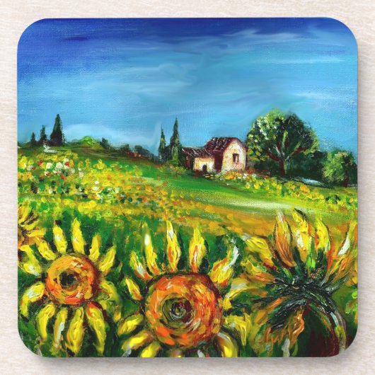 DESSOUS-DE-VERRE SOUFFRANCES ET CAMPAGNE EN TOSCANE (Devant)