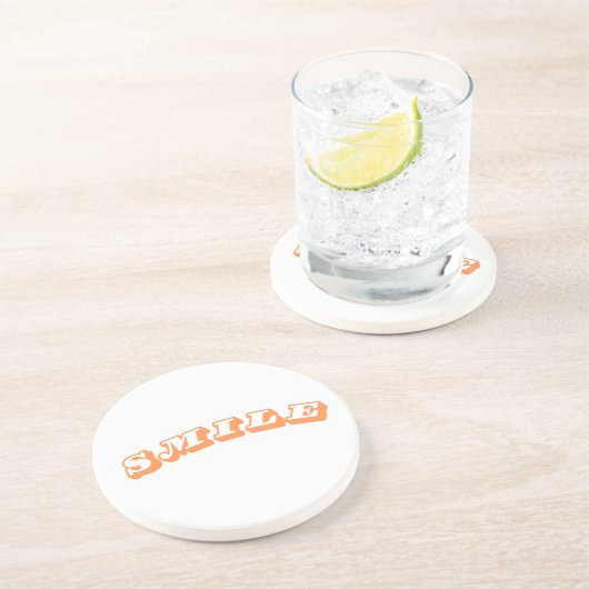 dessous de verre "SOURIRE" (Côté)