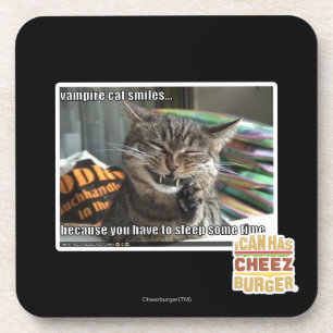 Dessous-de-verre sourires de chat de vampire