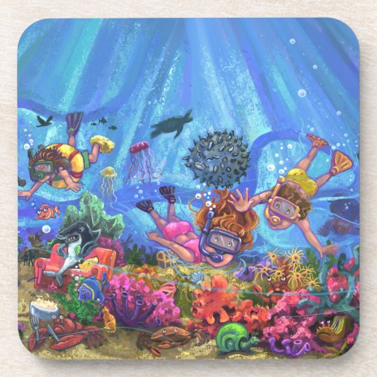 Dessous-de-verre Sous la mer (Devant)