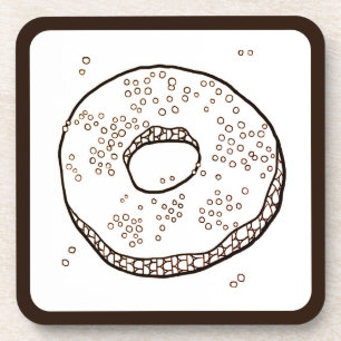 Dessous-de-verre Sous-tasses en plastique dur KNIT DONUT