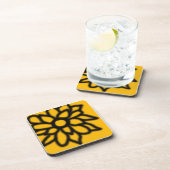 Dessous-de-verre Sous-tasses Fleur Pop Art (Jaune) (Côté Droit)