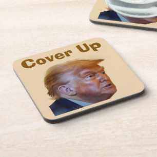 Dessous-de-verre Sous-verre de boisson Trump/Cachez-le