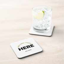 Sous-verre personnalisé avec logo d'entreprise et 