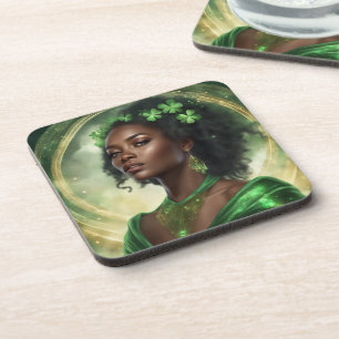 Dessous-de-verre Sous-verres en plastique dur avec dos en liège - l