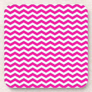 Dessous-de-verre South Beach Pink Wave Chevron