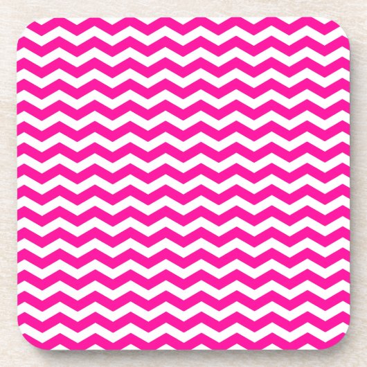 Dessous-de-verre South Beach Pink Wave Chevron (Devant)