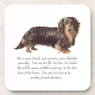 Dessous-de-verre Souvenir de Dachshund - Femelle