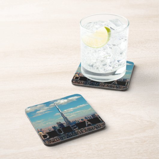 Dessous-de-verre Souvenir de Dubaï UAE (Côté Droit)