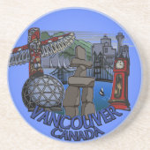Dessous de verre souvenir de Vancouver Canada Cade (Devant)