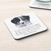 Dessous-de-verre Souvenirs Border Collie (Côté gauche)