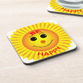 Dessous-de-verre Soyez heureux (Côté gauche)