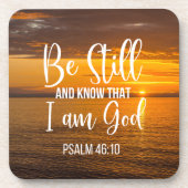 Dessous-de-verre Soyez toujours et sachez que je suis Dieu (Devant)