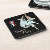 Dessous-de-verre SPAGHETTI PARTY CUISINE ITALIENNE, RESTAURANT, noi (Côté gauche)