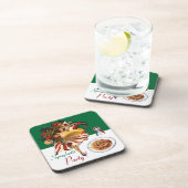 DESSOUS-DE-VERRE SPAGHETTI PARTY DANCE, CUISINE ITALIENNE ET TOMATE (Côté Droit)