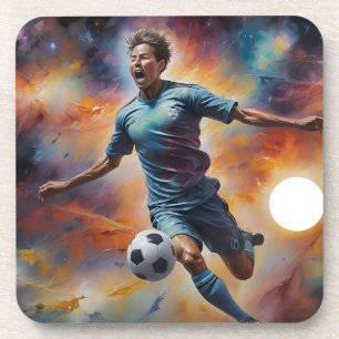 Dessous-de-verre Spatiale Nebula Soccer