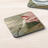 Dessous-de-verre Spatule rose (Côté gauche)