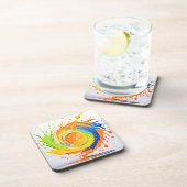 Dessous-de-verre Splash Citrus de la conception des couleurs (Côté Droit)