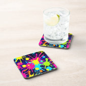 Dessous-de-verre Splash couleur vive (Côté Droit)
