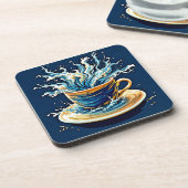 Dessous-de-verre Splash de café océanique (Côté gauche)