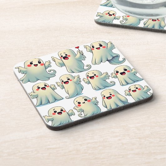 Dessous-de-verre Spooky Cute Ghosts: Hauntingly Fun! (Côté gauche)