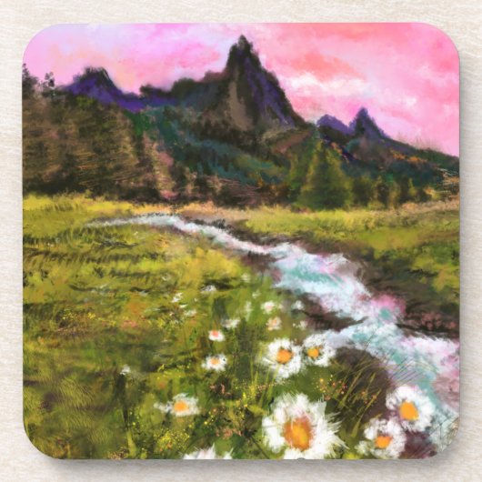 Dessous-de-verre Spring Landscape - Flowering (Devant)