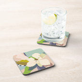 Dessous-de-verre Spring Magnolia Color Blocks Florist (Côté Droit)