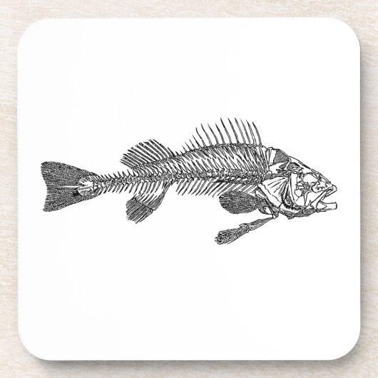 Dessous-de-verre Squelette de poisson (Devant)