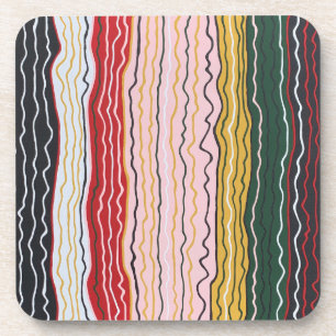 Dessous-de-verre Squiggles modernes 2 Ensemble de 6 Dessous de verr