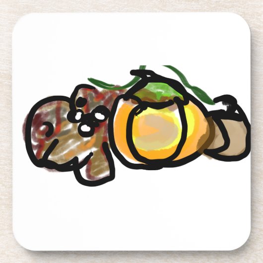 Dessous-de-verre Squirrel pumpkins (Devant)